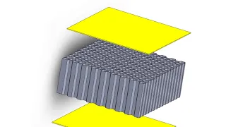 Sandwich honeycomb stucture ready for flatwise tension test