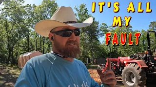 COSTLY MISTAKE MADE | tiny house, homesteading, off-grid, cabin build, DIY, HOW TO, sawmill, tractor