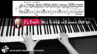 BACH Prelude in D minor, BWV 926 (J.S. Bach) | BACH Short Preludes and Fugues - No. 5