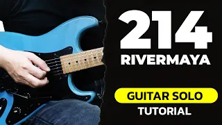 214 (RiverMaya) Guitar Solo Tutorial with TABS (Slow Tempo) + NUX MG-300 Patch