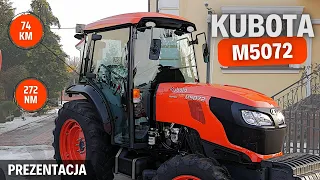 KUBOTA M5072 NARROW- japoński ciągnik do sadu i nie tylko | Prezentacja / test ciągnika