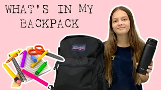 WHAT'S IN MY BACKPACK 2021 | SISTER FOREVER