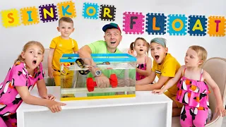 Five Kids Sink or Float | Cool Science Experiment for Kids