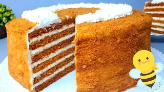 Торт Медовик🍯Мой ИДЕАЛЬНЫЙ Рецепт!🔝КАК ПУХ! Классический Медовик за 30 минут!🍰 Рецепт торта Медовик