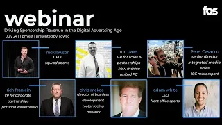 Driving Sponsorship Revenue in the Digital Advertising Age - A FOS X SQWAD Webinar