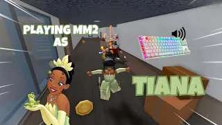 TIANA DESTROYS TEAMERS IN MM2 + GAMEPLAY (KEYBOARD ASMR)