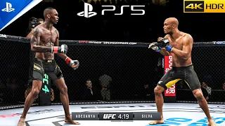 UFC 4 (PS5) ADESANYA VS ANDERSON SILVA | Ultra High Graphics Gameplay [4K 60FPS]
