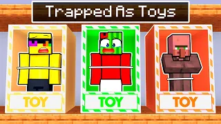 We're TRAPPED As TOYS In Minecraft!