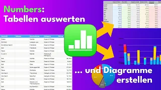 Numbers-Tabellen: Auswertungen und Diagramme