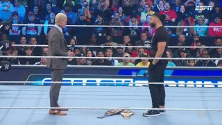 Roman Reigns y Cody Rhodes cara a cara Parte 1 - WWE SmackDown 3 de Marzo 2023 Español Latino