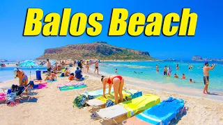 Balos Beach Crete, Walking Tour [4K] Greece