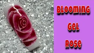 Blooming Rose Gel Nail Design - Easy Nail Art
