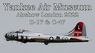 Yankee Air Museum B-17 "Yankee Lady" & C-47 "Hairless Joe" - Airshow London - 2022-09-10.