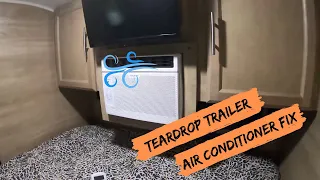 Teardrop Trailer Air Conditioner Fix