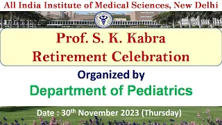 Prof. S. K. Kabra Retirement Celebration