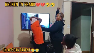 Broken Tv Screen Prank on African Parent💔💔||*MUST WATCH*