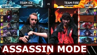 Team Ice vs Team Fire Assassins Mode | LoL All-Star Event 2016 Day 3 | ICE vs FIRE