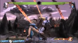 MK9 - Kratos Highest No Meter Combos (58% And 55%) - Mortal Kombat 9 (2011)