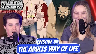 Respectable Muscles! | Full Metal Alchemist: Brotherhood Reaction | Ep 55, “The Adults Way of Life”