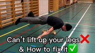 Why You Can’t Lift Up Your Legs & How To Fix It (for planche)