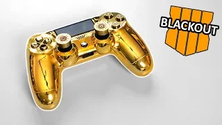 The "Gold Bullet" PS4 Controller Unboxing + Black Ops 4 Blackout #1 Victory Solo Gameplay