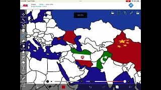 Drawing world map with flags