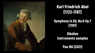 [Sheet music] Karl Friedrich Abel (1723-1787) - Symphony in Eb, No.6 Op.7 (1767)