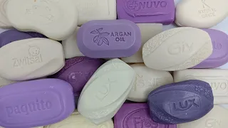 ASMR Soap Opening Haul 💜🤍 Leisurely Unpacking Soap | Satisfying Video 024