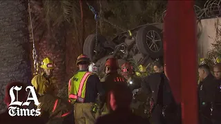 3 dead, 1 injured after LAPD pursuit ends in rollover crash in Echo Park