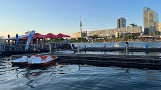 🇦🇹🛳🚢Spaziergang am Donauhafen / Donauinsel in Wien⛵️⛴ Walking on the Danube harbor in Vienna⛵️🚤