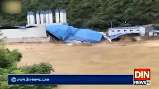 چین میں سیلاب سے تباہی،دریا بپھرگئے،جھیلوں کی سطح بھی بلند