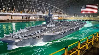 See The MASSIVE INDOOR Ocean US Navy Uses to Test Warships