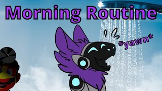 A Protogen's Morning Routine (animated)