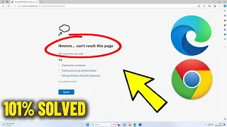 Hmmm… can't reach this page in Microsoft Edge & Chrome | How To Fix Can't Reach This Page Problem ✅