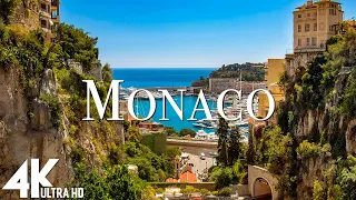 FLYING OVER MONACO (4K UHD) - Relaxing Music Along With Beautiful Nature Videos - 4K Videos HD