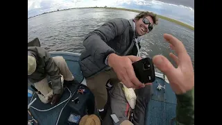 Tiger fishing on the Zambezi and going DOUBLE up!!!! Sekoma at its best !!