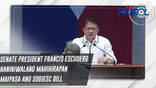 Senate President Francis Escudero naniniwalang mahihirapan maipasa ang SOGIESC Bill | TV Patrol