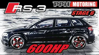 PPH-Motoring // German fastest Audi RS3 Acceleration 600HP