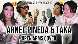THIS IS ROCK VOCAL HEAVEN🤩| Open Arms - Journey • Arnel Pineda x Taka (One OK Rock) REACTION!!