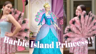 I Made the Barbie Island Princess Rosella Peacock Backpiece!  DIY Costume Cosplay