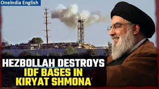 Hezbollah's Non-Stop Missile Blitz Burn Kiryat Shmona, Key Israeli Military Positions Destroyed