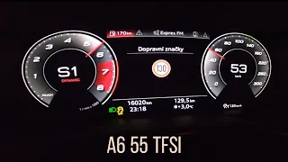 AUDI A6 40 VS 45 VS 50 VS 55 VS S6 VS RS6 acceleration--0~230 km/h