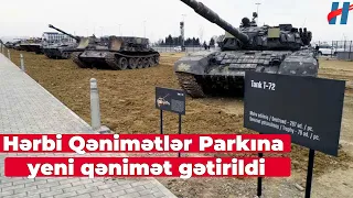 Hərbi Qənimətlər Parkına yeni qənimət gətirildi - FOTOLAR