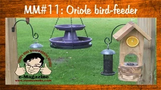 Scroll Saw Project- Build an oriole bird feeder- Mustache Mike