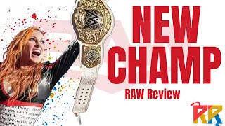WWE RAW 4/12/24 Review Reaction NEW CHAMPION