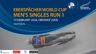 RELIVE - Men's Singles Run 1 | EBERSPÄCHER Luge World Cup - Oberhof (GER)