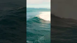 Drone Shot - Only 2 BRAVE Surfers at Haleiwa 5-7 foot swell