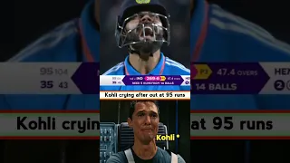 Virat Kohli crying after out at 95 runs | IND vs NZ | #cwc23 #cricketlover