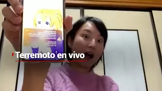 Sorprendida por el SISMO en plena transmisión EN VIVO | ¡Vaya terremoto en Japón!