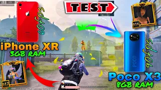 2022🔥iPhone XR VS Poco X3 pro PUBG/BGMI Test l Poco vs iPhone Battle l fps test l #Xiu Gaming